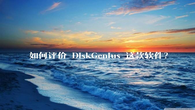 如何评价 DiskGenius 这款软件？