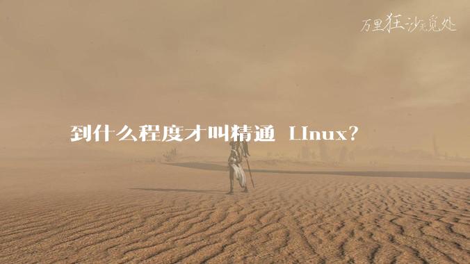 到什么程度才叫精通 Linux？