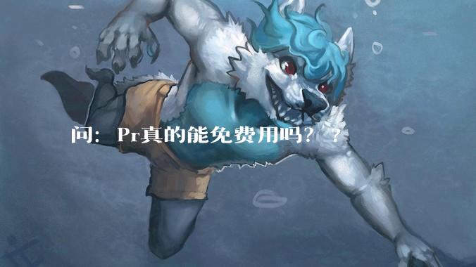 问：Pr真的能免费用吗？?