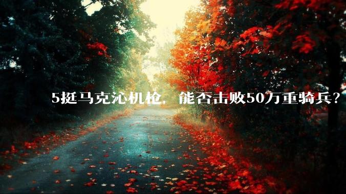 5挺马克沁机枪，能否击败50万重骑兵？
