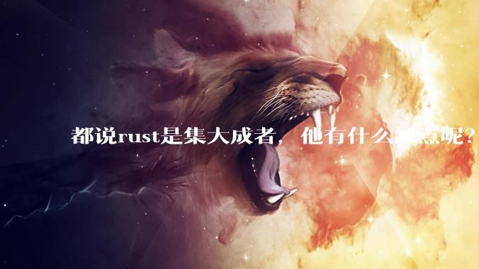 都说rust是集大成者，他有什么缺点呢？